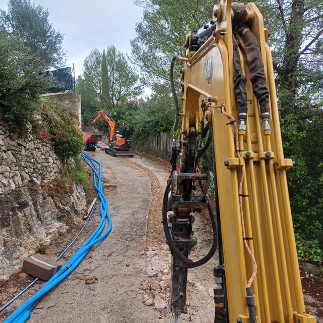 Tranchée de réseaux